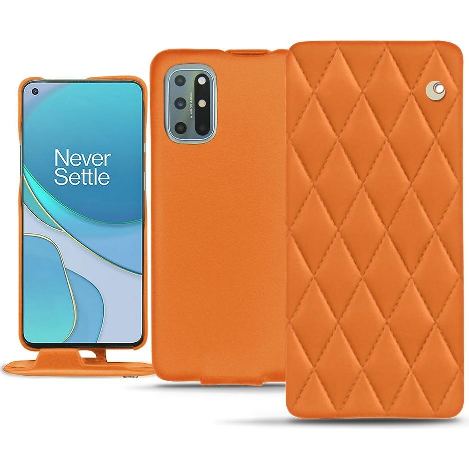 Thumbnail - Noreve Lederschutzhülle vertikal (OnePlus 8T), Smartphone Hülle, Orange