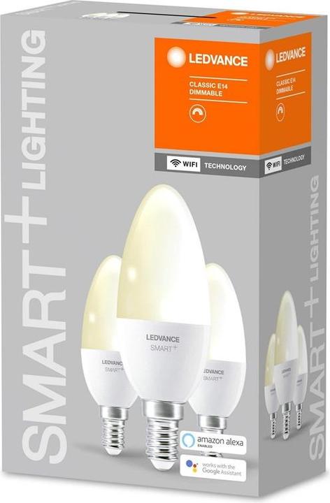 Produktbild Ledvance Smart+ Wifi Candle (E14, 470 lm, 3 x)