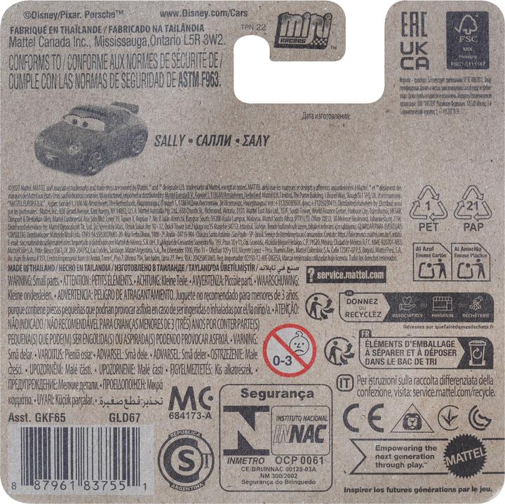Produktbild Mattel Mini Dsney Cars - Sally για 3+ ετών GLD67