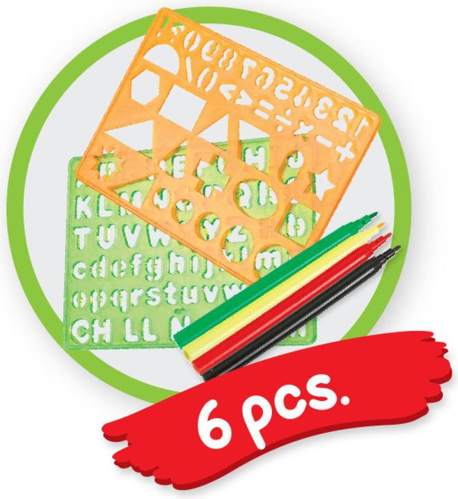 Actual product image Simba A&F colouring stencils with pens