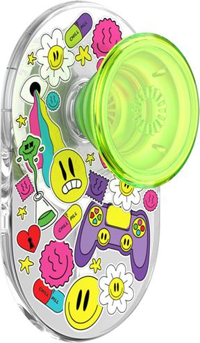Actual product image PopSockets PopGrip MagSafe Bright Psych