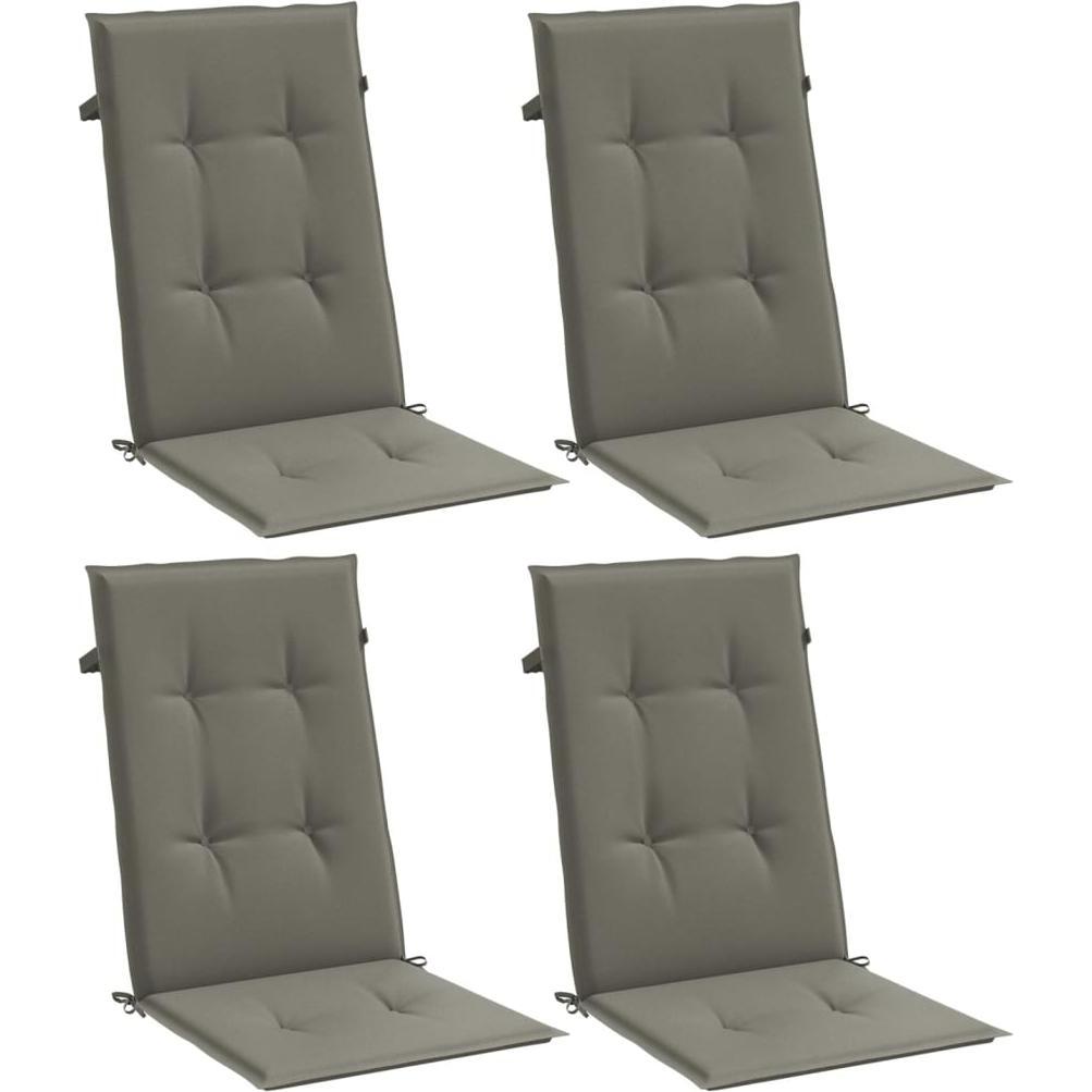 Thumbnail - VidaXL, Sitzkissen, Hochlehner-Auflagen 4 Stk. Stoff (120 x 50 x 4 cm)