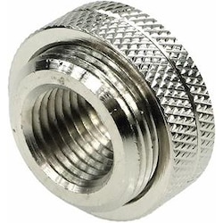 Aquatuning Fillport Silber nickel gerändelt Universal, Wasserkühlung Komponenten Zubehör, Silber