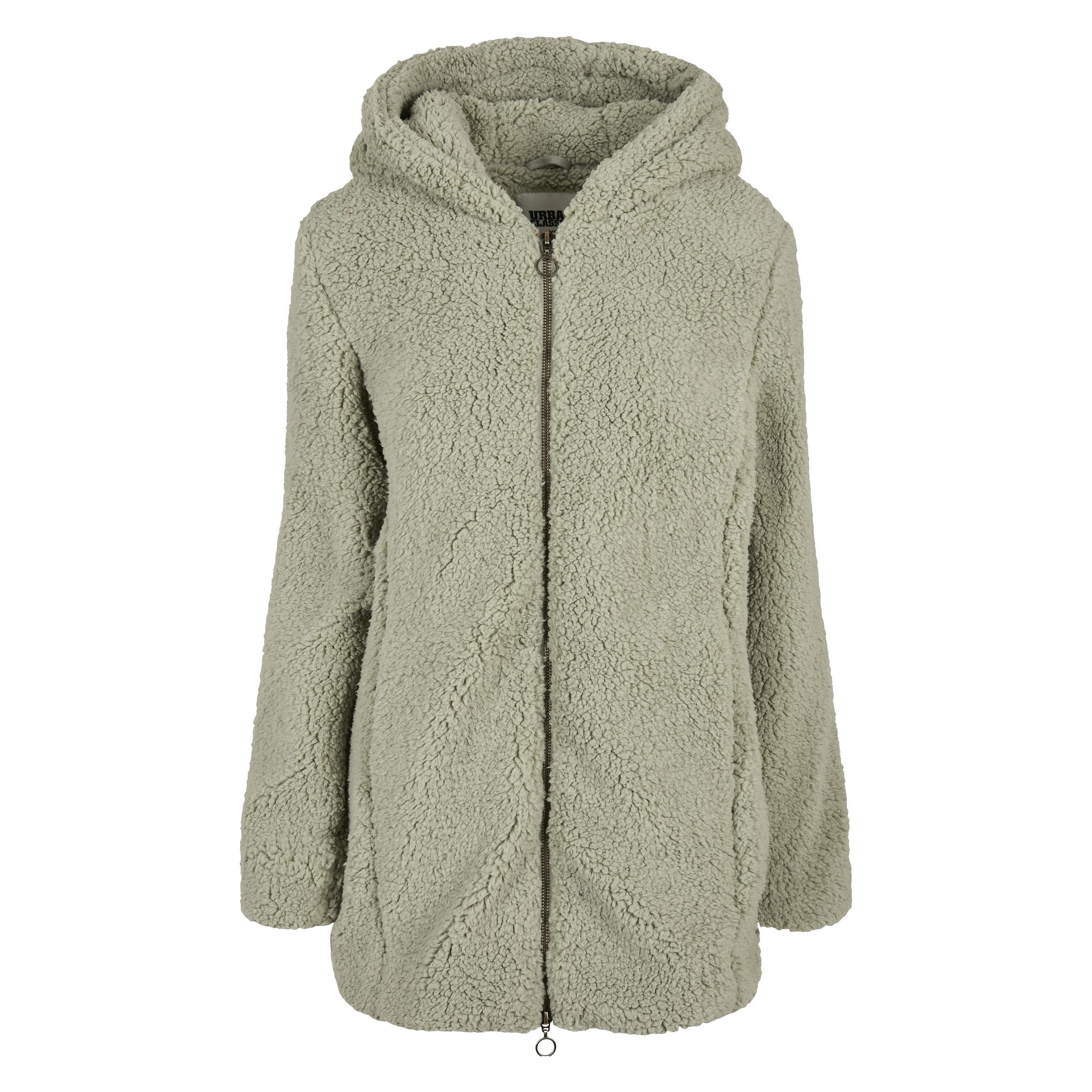 Urban Classics, Unisex, Leichte Jacken, Ladies Sherpa Jacket - 2092, Grau, (Xxl)