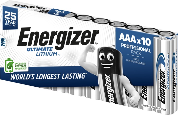 Energizer Ultimate Lithium Micro (10 pz., AAA, 1250 mAh)