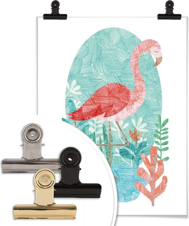 Actual product image Trenddeko Goed Blauw - The Flamingo (120 x 150 cm)