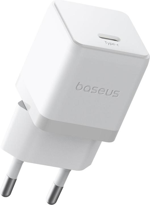 Productafbeelding Baseus - Wall Charger Palm (P10111602213-00) - Fast Charger, Type-C, PD 20W, 5V/3A - Moon White (20 W)