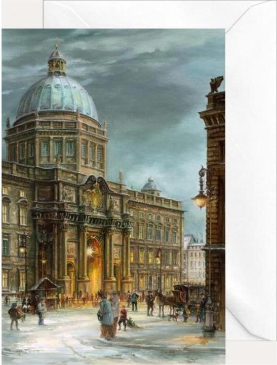 Olewinski & Tochter 2762 - Weihnachtsklappkarte "Berliner Schloss"