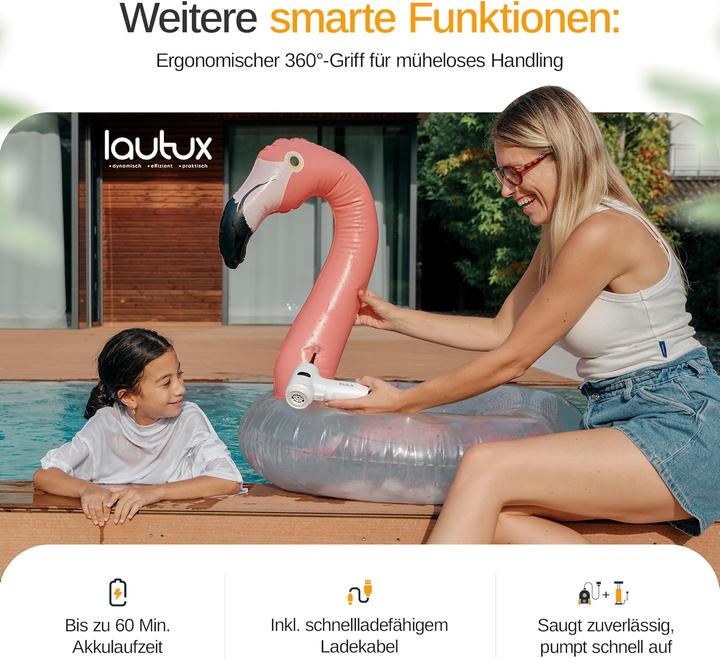 Produktbild Lautux Handstaubsauger Turbotastic Pro 2 mit HEPA-Filter, 4-in-1 Düsen