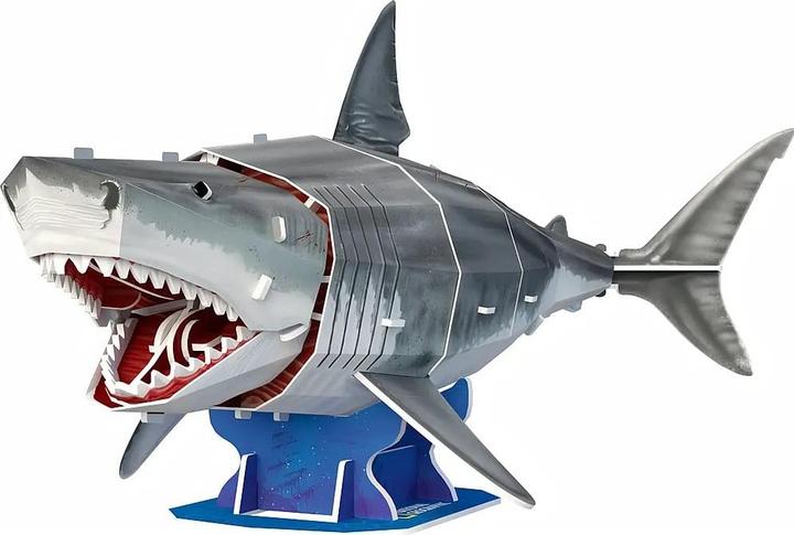 Productafbeelding Cubicfun 3D Puzzle Weisser Hai 72 Teile (72 onderdelen)