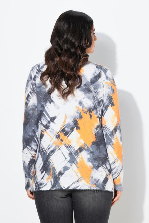 Produktbild Ulla Popken Pullover, Karo, Stehkragen, Langarm (60)