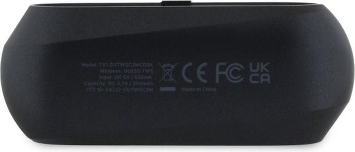 Produktbild Guess Kabellose Kopfhörer Elongated Metallic ENC TWS Bluetooth Headseet - Schwarz (ANC, 26 h, Kabellos)