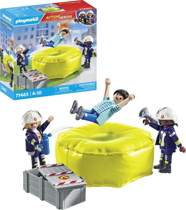 Immagine prodotto Playmobil Vigili del fuoco con cuscini d'aria (71465, Playmobil Sport e azione)
