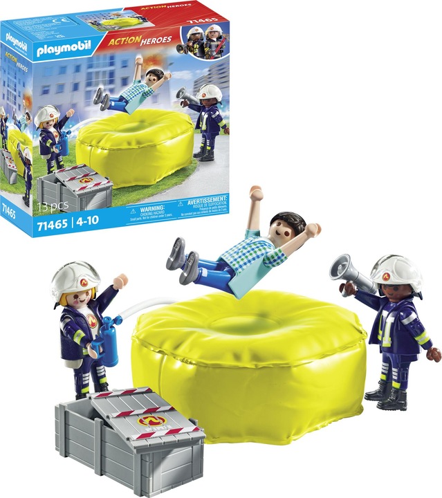 Actual product image Playmobil Firefighters with air cushions (71465, Playmobil Sports & Action)