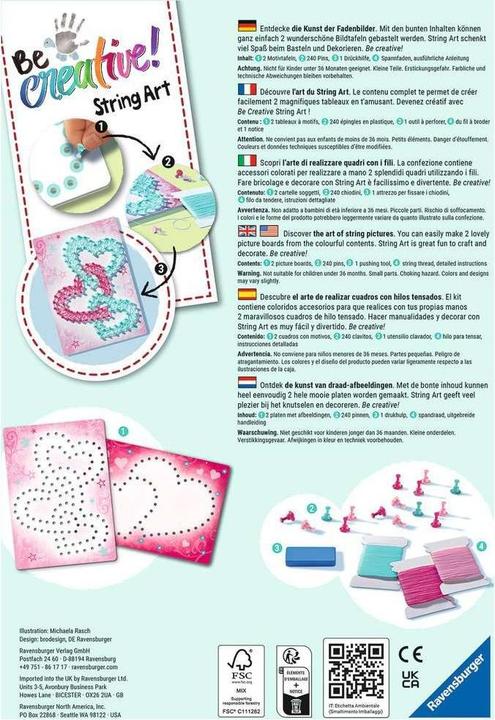 Actual product image Ravensburger String Art Heart