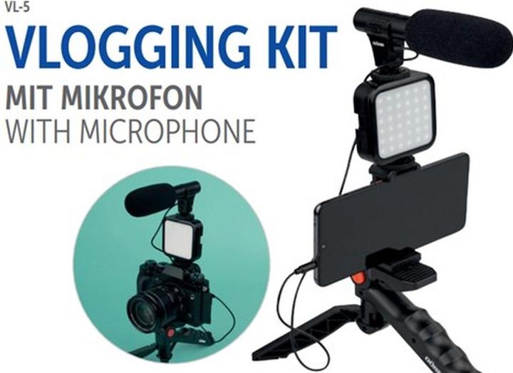 Productafbeelding Dörr Video Light Vlogging Kit met Microfoon VL-5 (Videolicht)