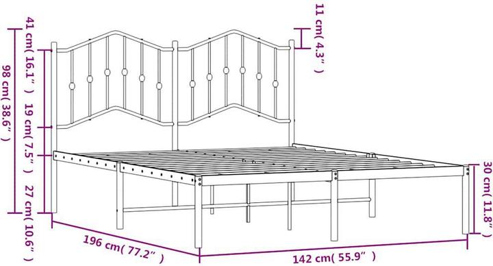 Immagine prodotto vidaXL Bettgestell (135 x 190 cm)