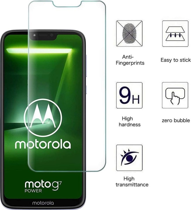 Produktbild Screenguard Motorola Moto G7 Power Panzerglas Schutzfolie Case Friendly Design (1 Stück, Motorola Moto G7 Power)