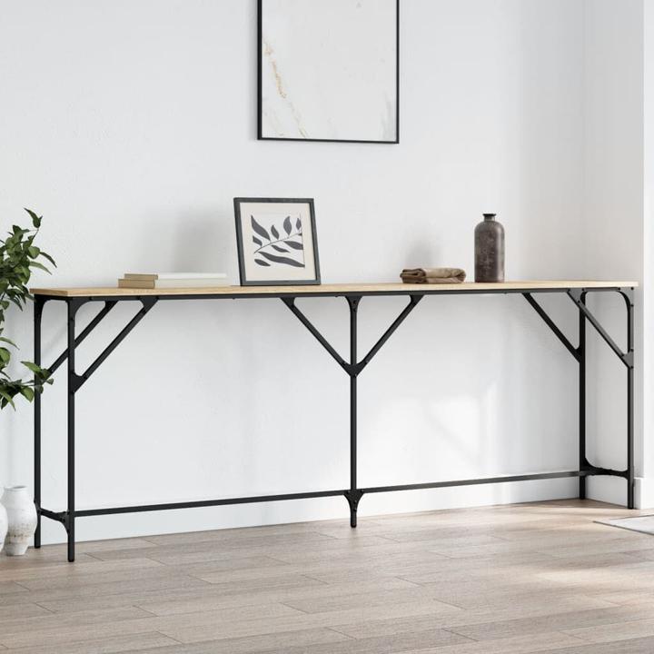 Image du produit vidaXL Table console chêne Sonoma 200x29x75 cm (200 x 29 x 75 cm)