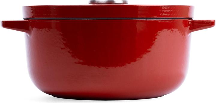Actual product image KitchenAid braadpan 26cm - gemailleerd gietijzer - keizer rood - rond (26 cm, Casserole + Stewpot, Cast iron)