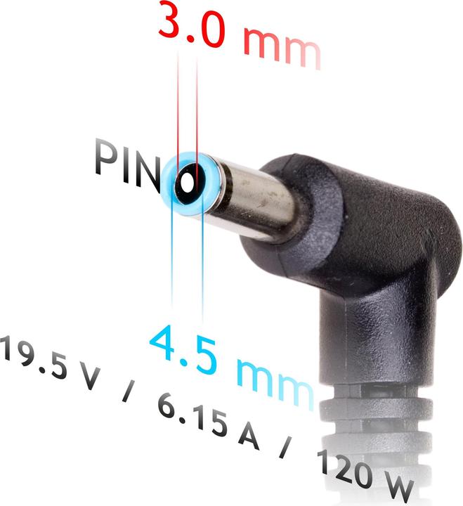 Produktbild Akyga AK-ND-45 Notebook-Netzteil 120 W 19.5 V/DC 6.15 A (120 W)