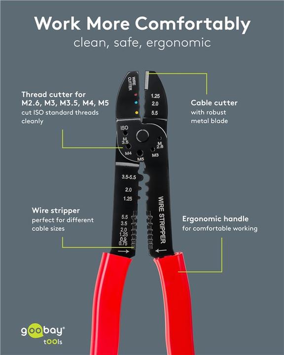 Image du produit FixPoint Pince à sertir pour cosses isolées
