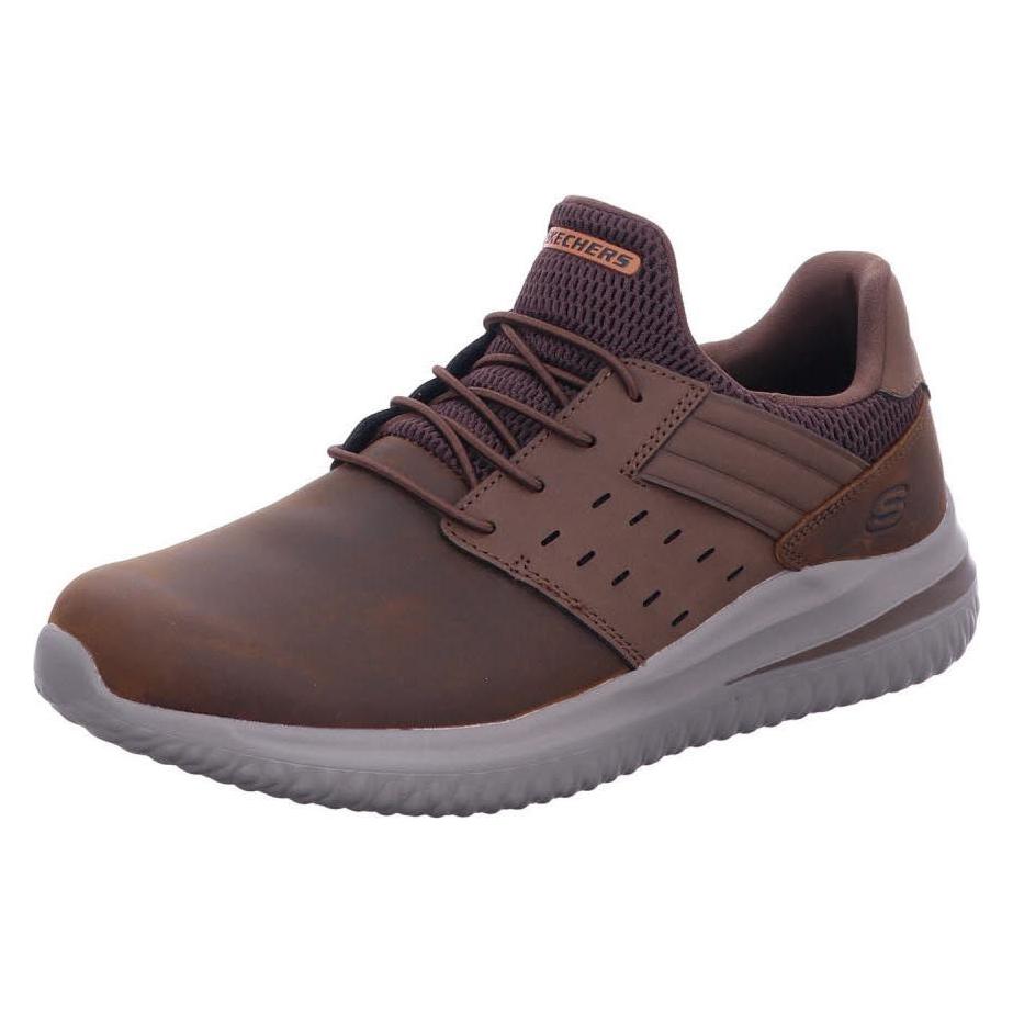 Skechers, Herren, Sneakers, Delson 3.0 Ezra Herren Sneaker, Braun, (43)