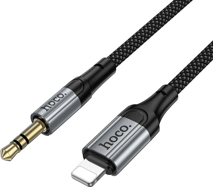 Produktbild Hoco Cable Cable AUX Jack 3,5 mm to Lightning 1,5 m UPA33A black (1.50 m, AUX Kabel)