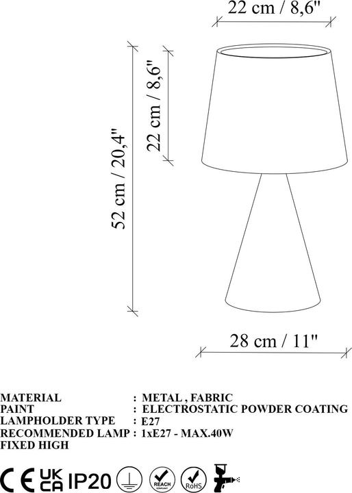 Actual product image Opviq Kona (E27)