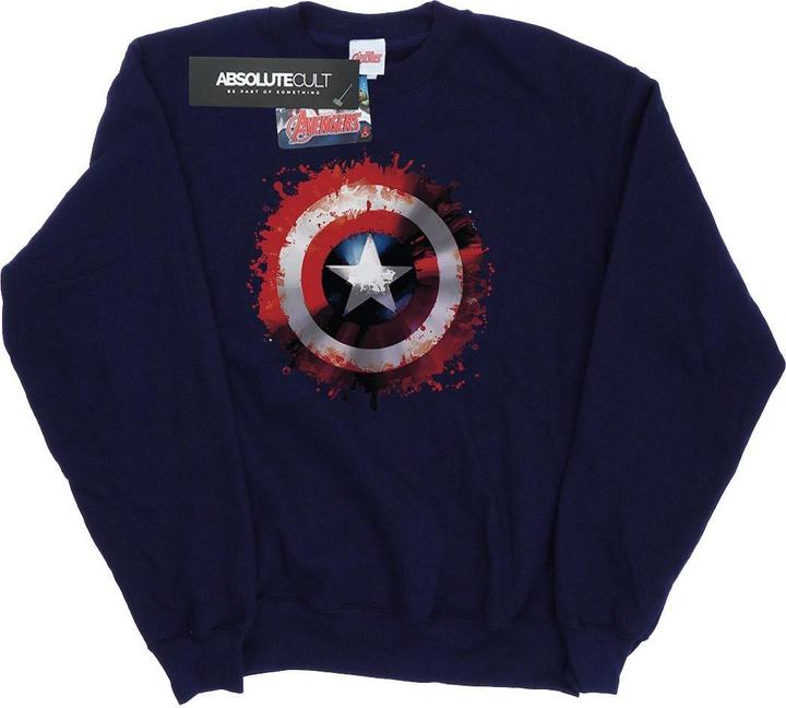 Produktbild Avengers Captain America Art Shield Sweatshirt Mädchen (128)