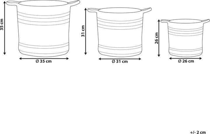 Produktbild Beliani Zhob (3 x, 35 x 35 x 35 cm)