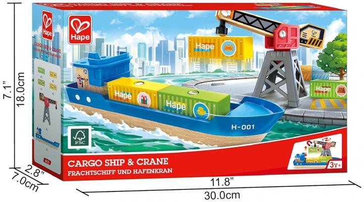 Produktbild Hape Cargo Ship + Crane