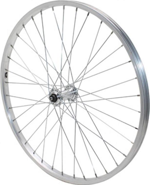 Actual product image Velox Front bike wheel aluminum hub aluminum blocking (Front wheel, 24")