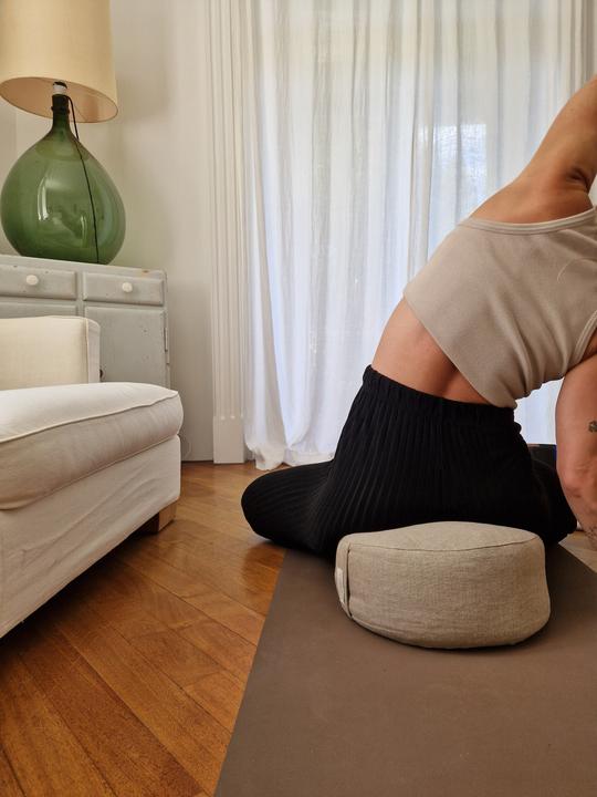 Immagine prodotto Do good club Meditation Cushion Linen Round (15 cm)