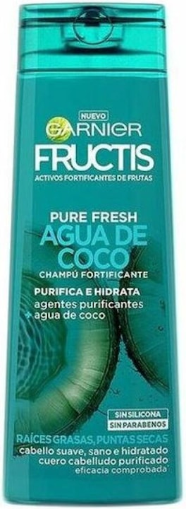 Immagine prodotto Garnier FRUCTIS PURE FRESH agua coco fortificante champú 360 ml (360 ml, Shampoo liquido)