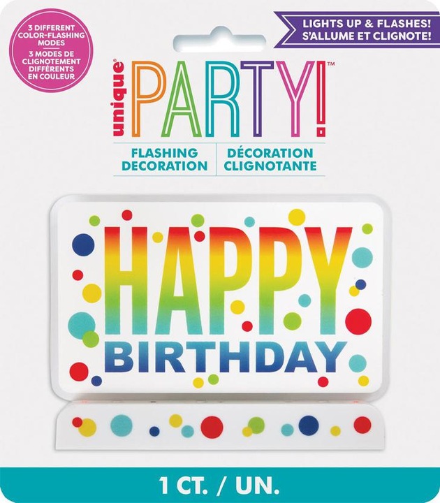 Image du produit Unique Party - Décoration de gâteau FLASHING