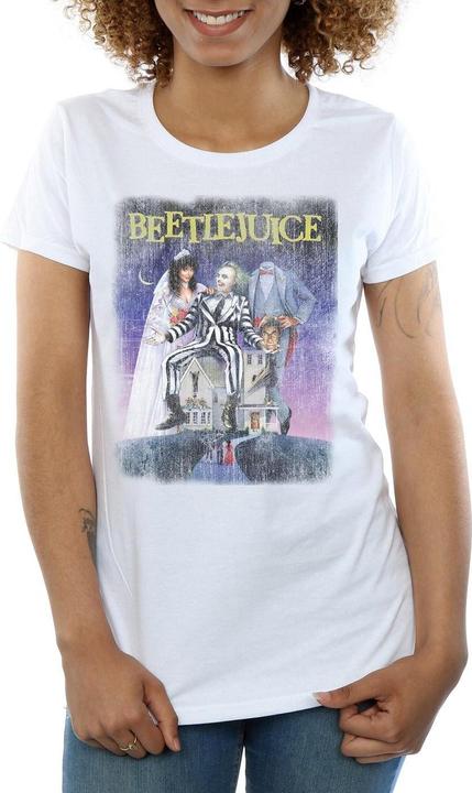 Produktbild Beetlejuice Distressed Poster TShirt aus Baumwolle (L)