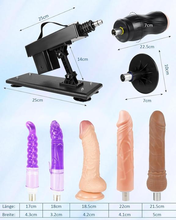 Immagine prodotto IKenmu Sexmaschine mit Stossfunktion und Zubehör-Set