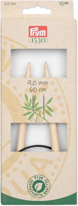 Image du produit Prym Aiguilles circulaires BAMBUS 9.00 mm, 60 cm