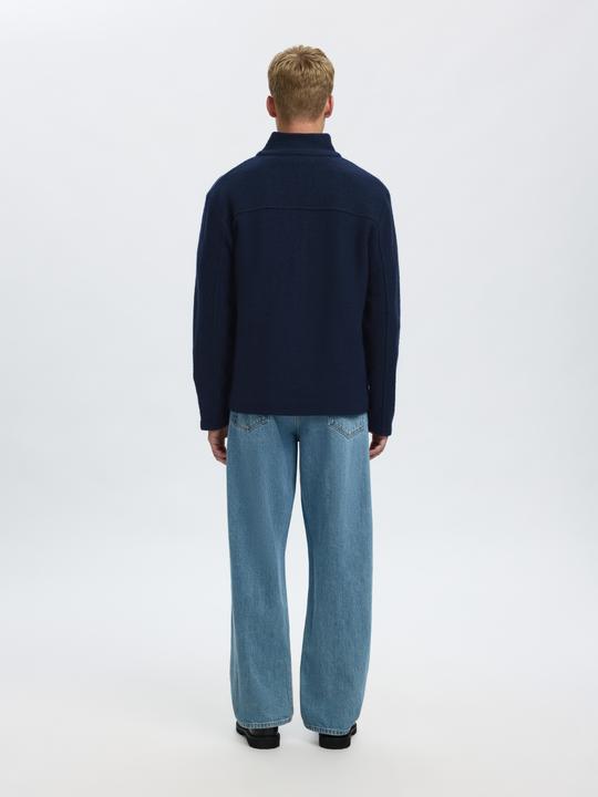 Produktbild Selected Homme 100% Woll Strickjacke mit Reissverschluss (L)