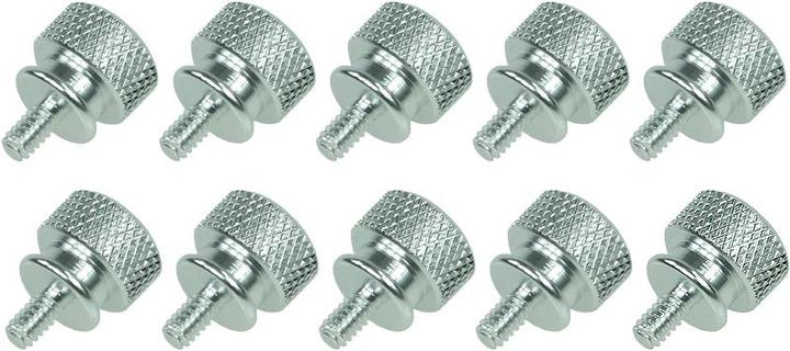 Actual product image Aquatuning Thumbscrews housing silver bigpack (10 pieces)
