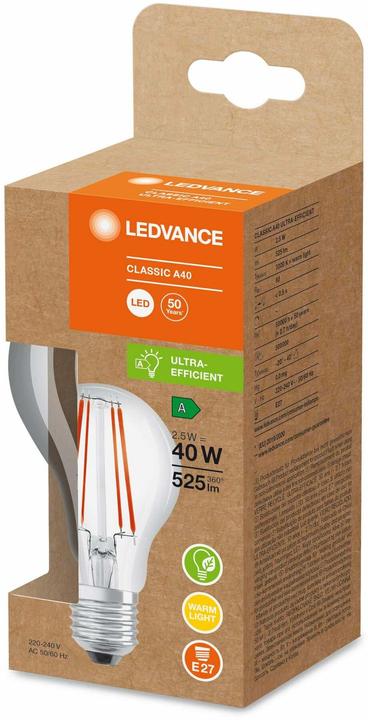 Produktbild Ledvance Led Classic A Energy Efficiency (E27, 525 lm, 1x)