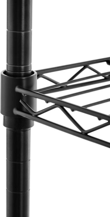 Produktbild Royal Catering Metallregal Steckregal Haushaltsregal Standregal 60x35x77 cm 120 kg schwarz (60 x 35 x 77 cm)