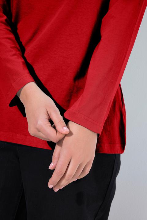 Produktbild Ulla Popken Shirt, Slim, Rundhalsausschnitt, Langarm (58)