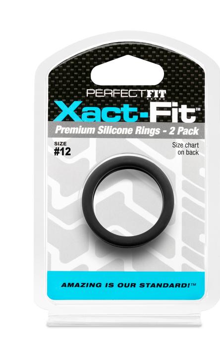Actual product image PerfectFitBrand #12 Xact-Fit Cockring 2-Pack (3 cm)
