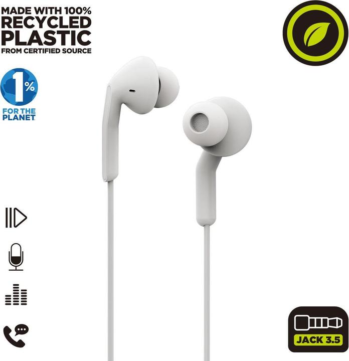 Actual product image Muvit Kopfhörer for Change E57 Weiss (NC, Cable)