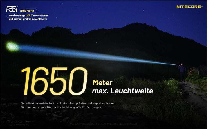 Actual product image Nitecore P35i - LED and laser light (18.70 cm, 3000 lm)