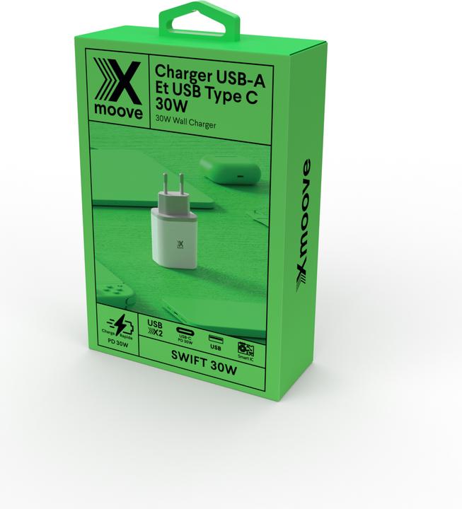 Produktbild Livoo USB-A- und USB Typ C-Ladegerät PD 30W (30 W, 2 Ports)