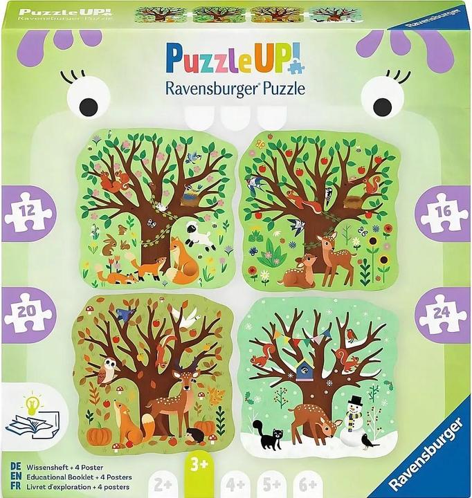 Produktbild Ravensburger Puzzle UP! Vier Jahreszeiten von, 12004002 - 4 konturgeformte Puzzles mit 12, 16, 20 (12 Teile)