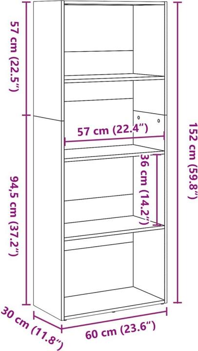 Produktbild VidaXL Banning (30 x 30 x 152 cm)
